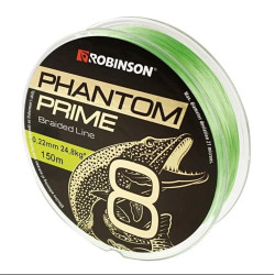 Robinson Plecionka Phantom Prime X8 0,18mm, 150m, jasnozielona
