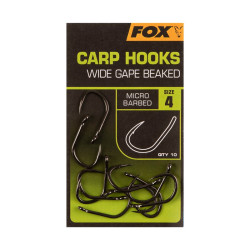 Fox Carp Hooks - Wide Gape - size 6