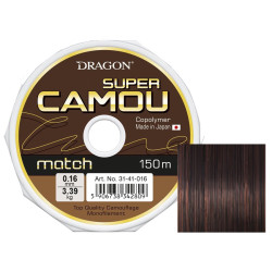 Żyłka DRAGON SUPER CAMOU Match 150 m 0.25 mm/7.03 kg camou/brązowo-czarna